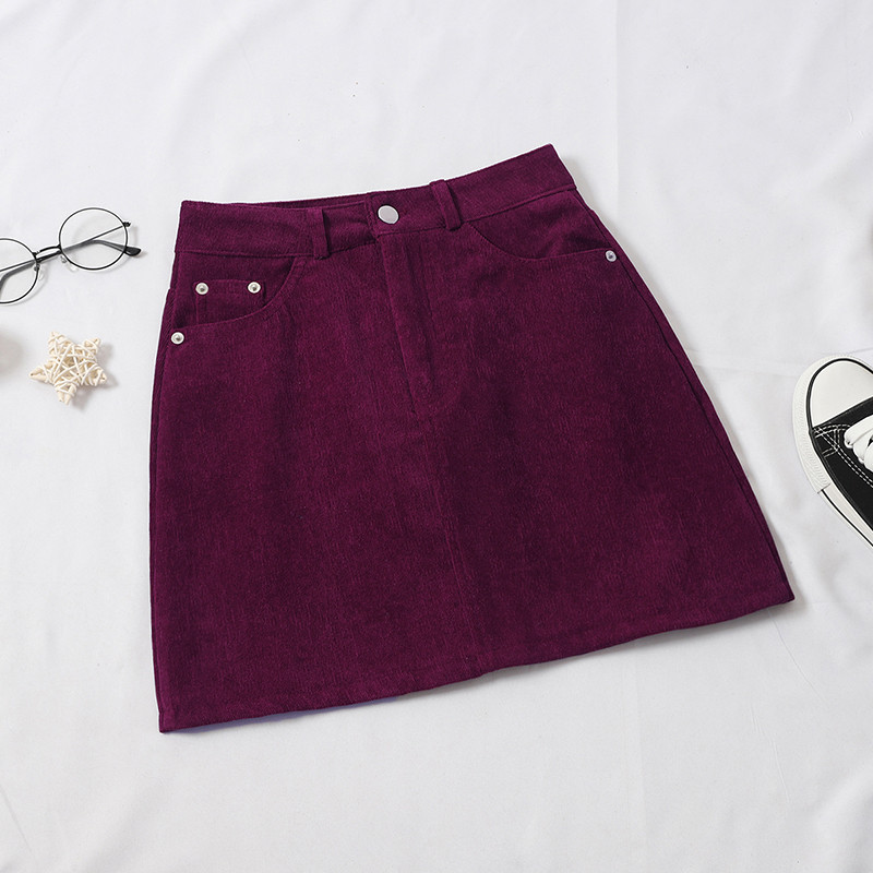 Alkalmi női szoknya több színben, zsebekkel