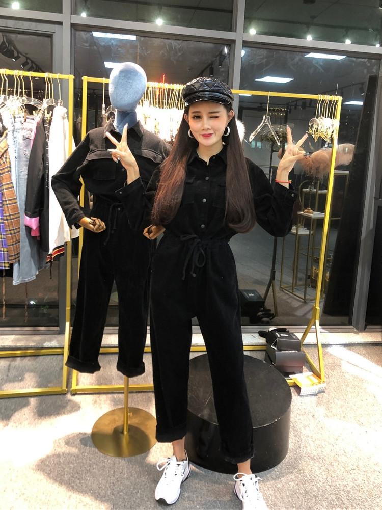 Női lezser hosszú jumpruha nyakkendővel