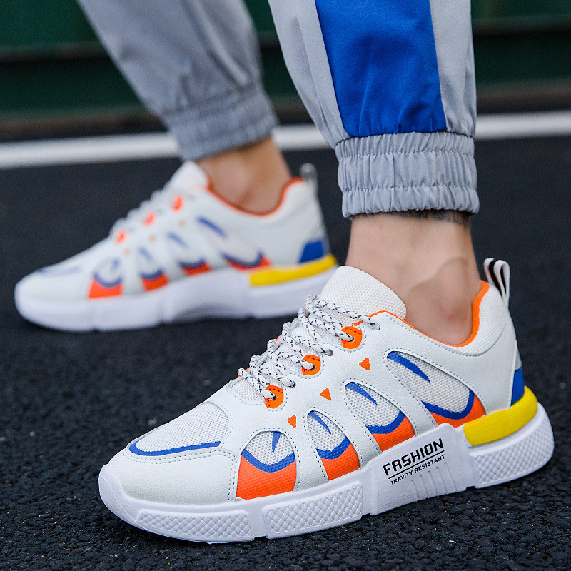 Adidași moderni pentru bărbați cu șireturi în mai multe culori