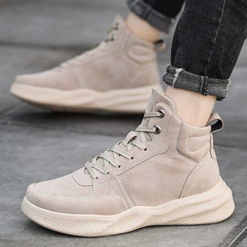 Tenisi inalti barbati casual cu cravate in diferite culori