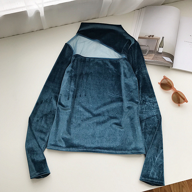 Bluza de dama model nou in trei culori de catifea