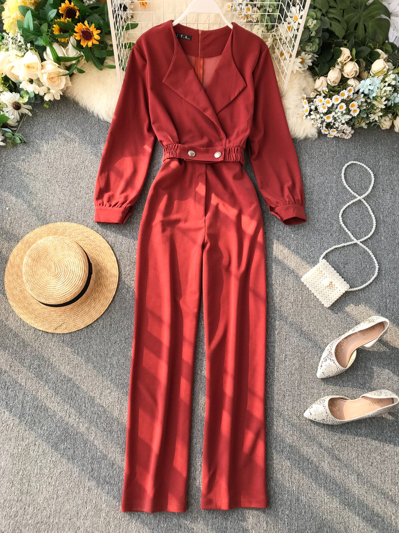 Salopeta de dama eleganta cu maneci lungi si nasturi in diferite culori