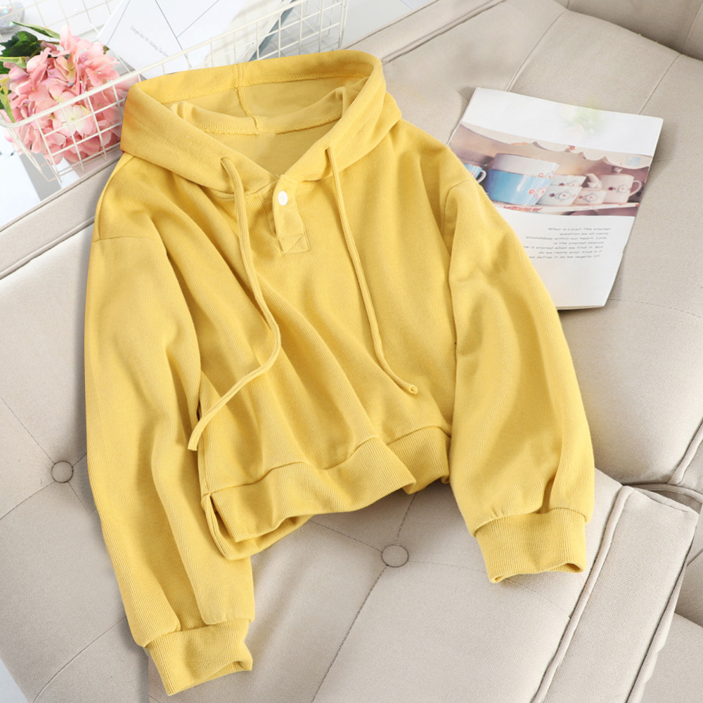 Hanorac de damă de zi cu zi cu glugă în diferite culori