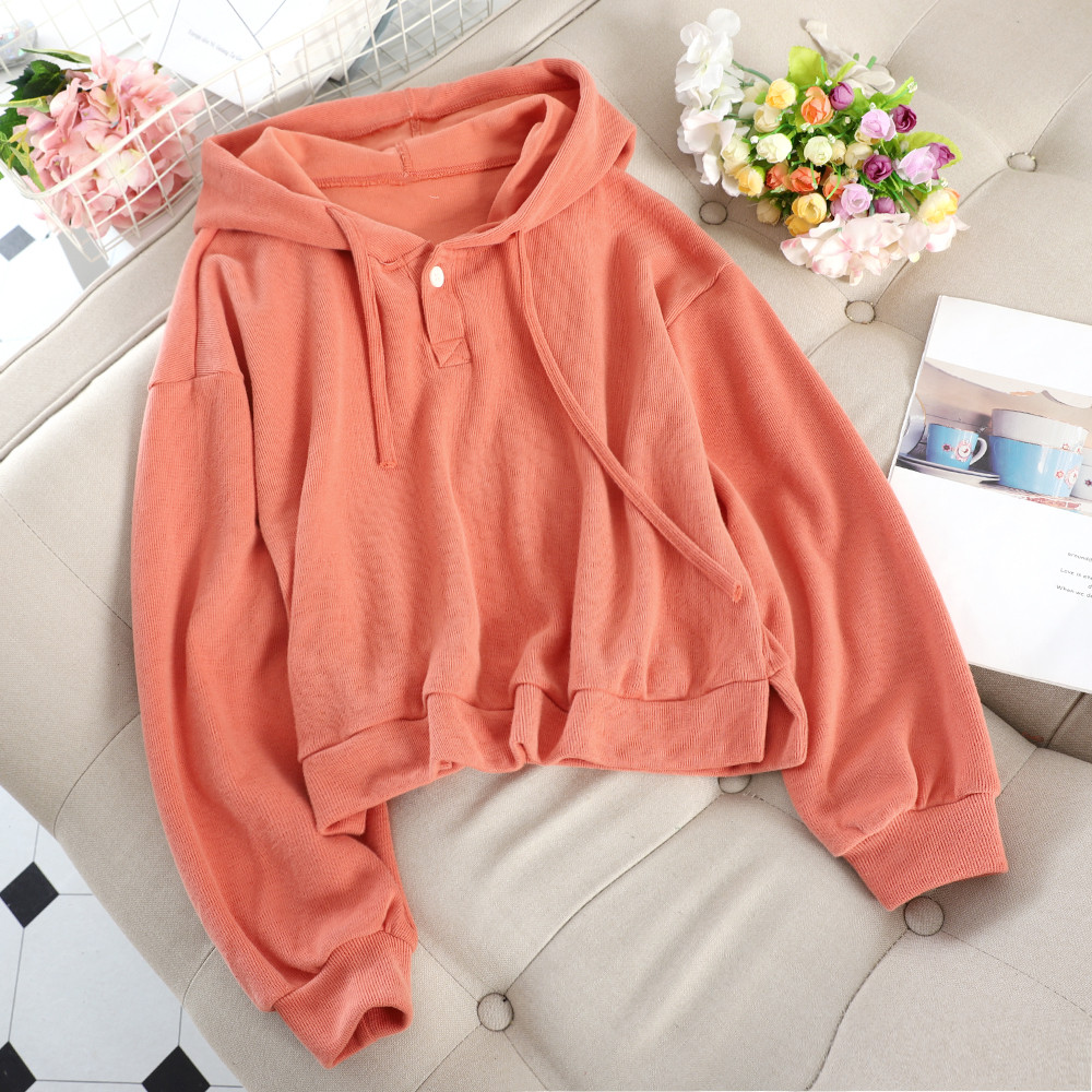 Hanorac de damă de zi cu zi cu glugă în diferite culori