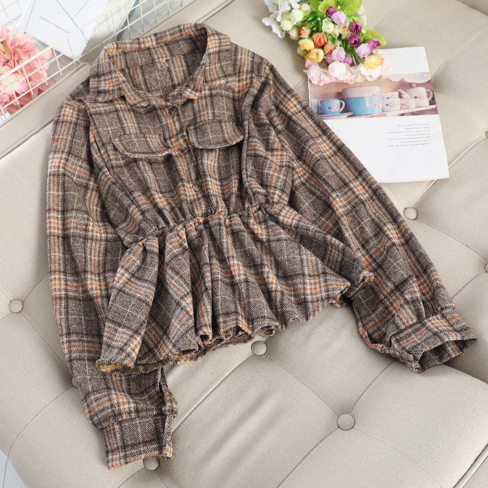 Camasa de dama in carouri croiala model in trei culori