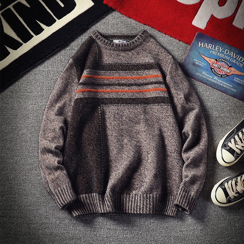 Modern férfi hosszú ujjú pulóver több színben