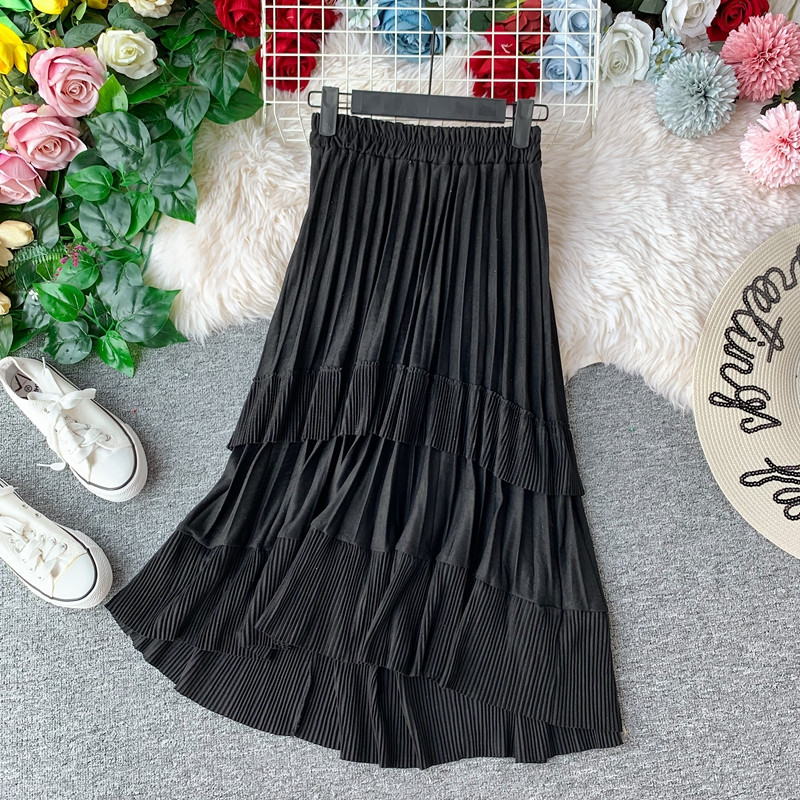 Stílusos női szoknya magas derékkal, több színben