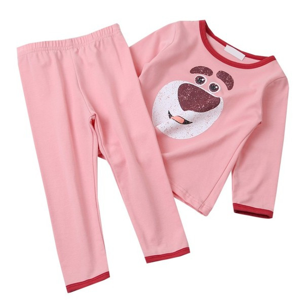 Детска пижама в три цвята с различни апликации-за момичета