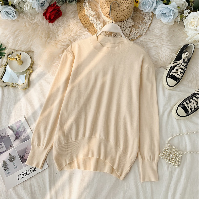 Pulover casual dama asimetric in diferite culori