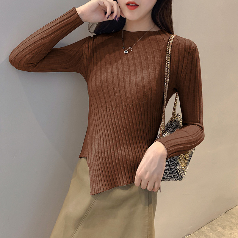 Bluză de damă modernă în mai multe culori - model asimetric