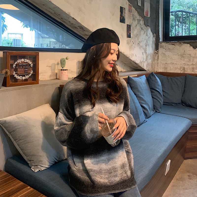 Pulover casual dama in trei culori - model larg