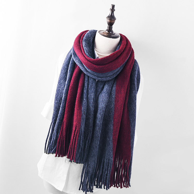 Modern női sál rojtokkal több színben