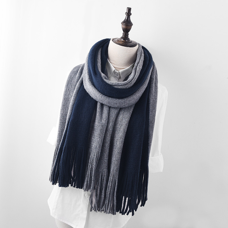 Modern női sál rojtokkal több színben