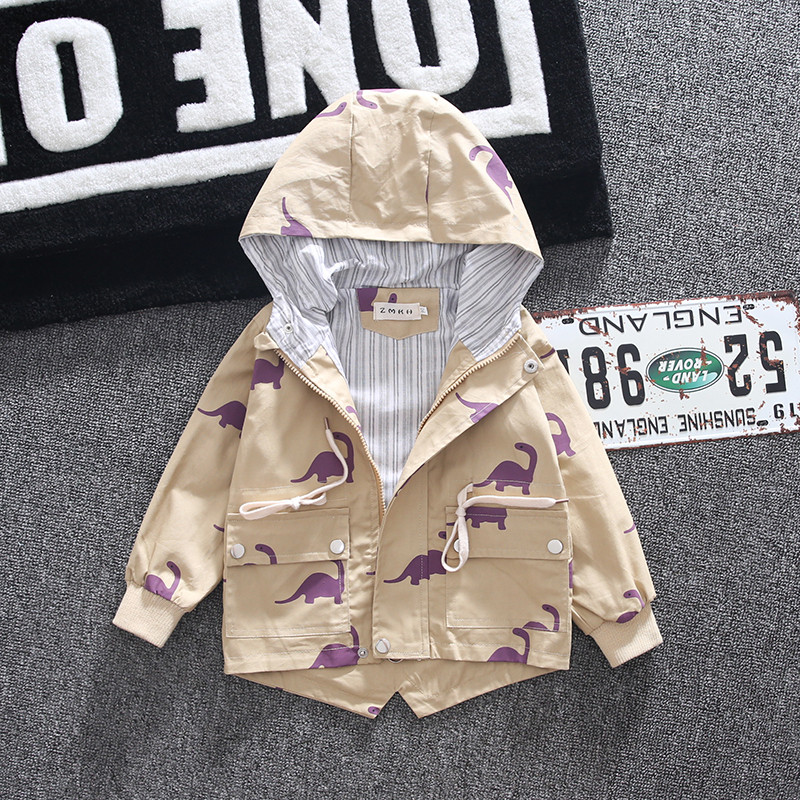 Geaca de copii actuala pentru baieti in trei culori cu cravate si buzunare