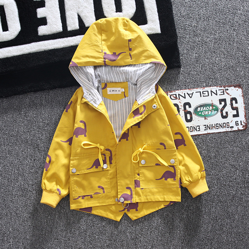 Geaca de copii actuala pentru baieti in trei culori cu cravate si buzunare