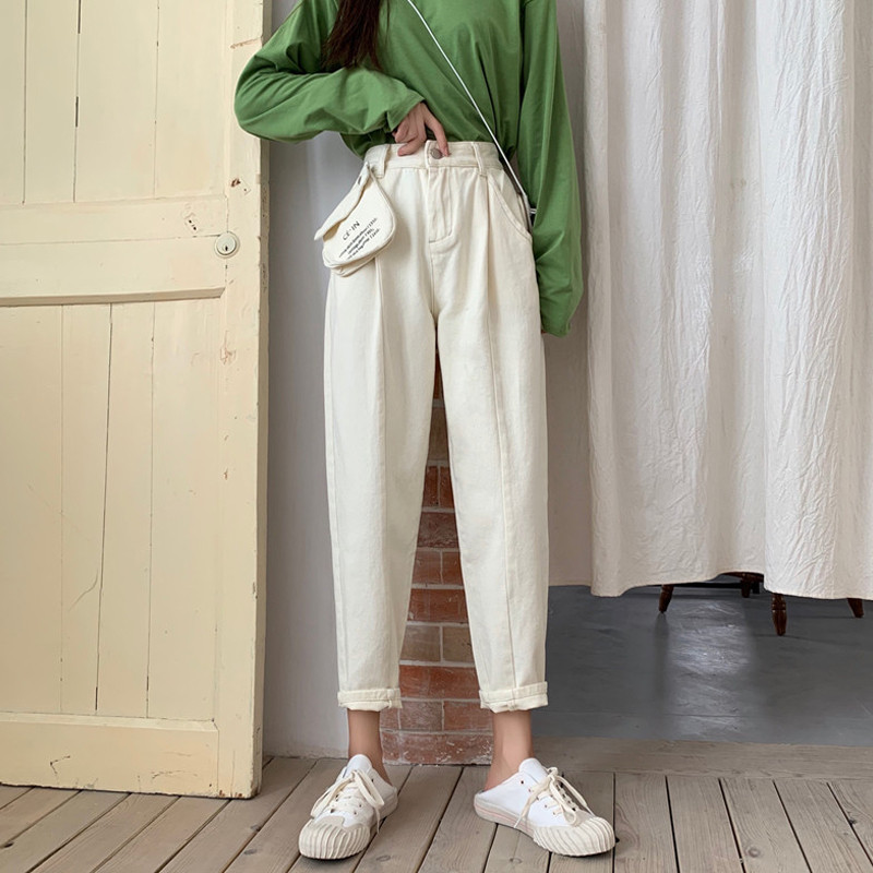 Blugi de dama actuali in doua culori - model lat