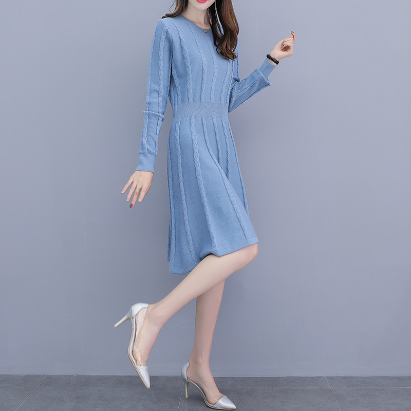 Rochie de dama de toamna croiala model in trei culori