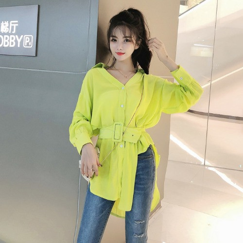 Camasa moderna de dama model asimetric in doua culori