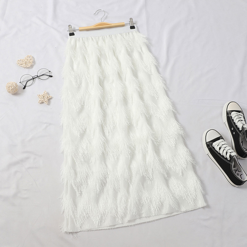 Μοντέρνα γυναικεία φούστα με ψηλή μέση σε διαφορετικά χρώματα