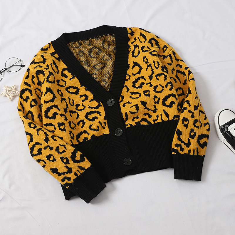 Vesta moderna de dama cu model leopard in mai multe culori