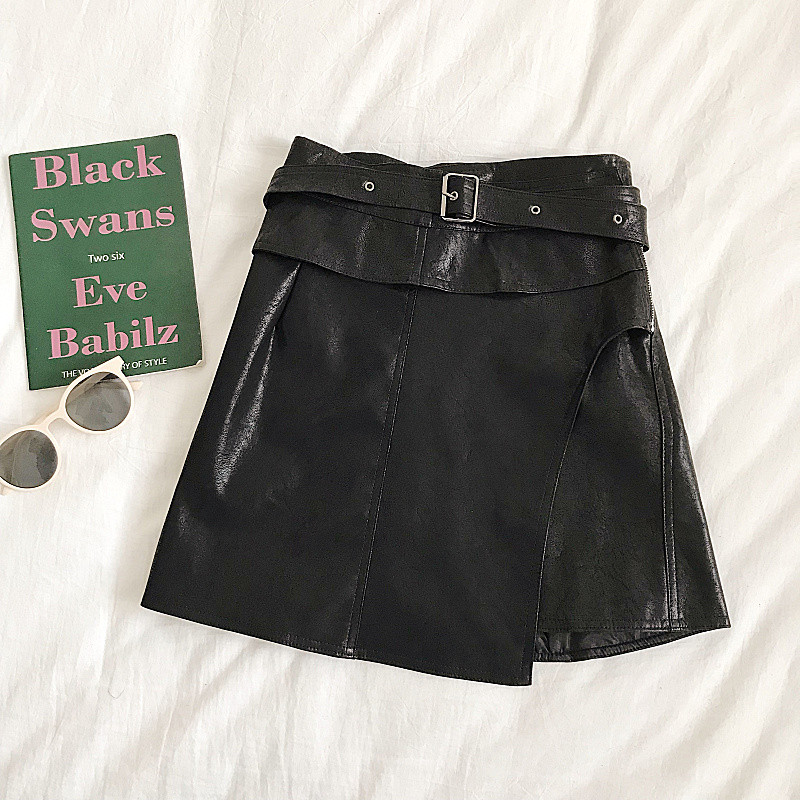 Fusta de dama eleganta in trei culori cu fermoar