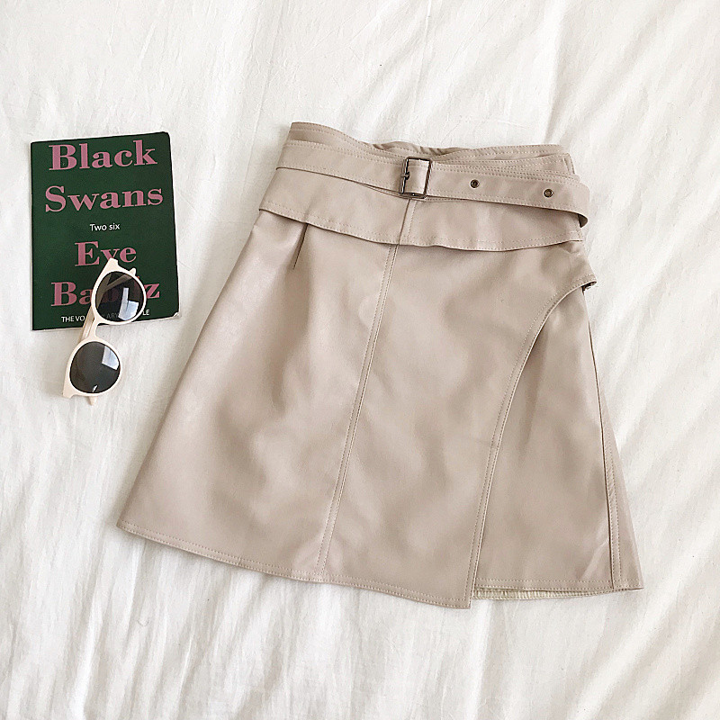 Fusta de dama eleganta in trei culori cu fermoar