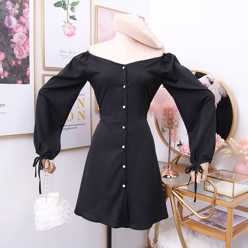 Rochie moderna de dama cu decolteu in V in trei culori