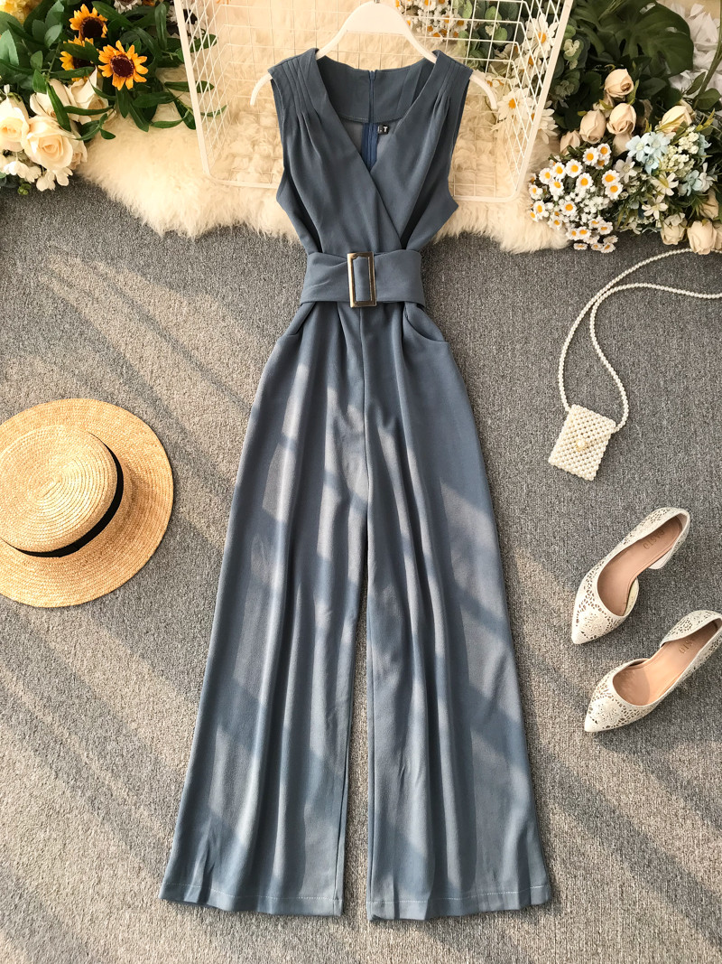 Salopeta de dama eleganta cu curea in mai multe culori