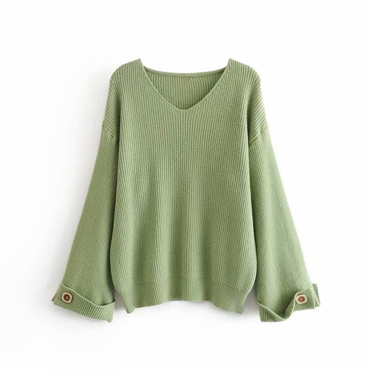 Vékony pulóver 7/8 ujjal, kék színben