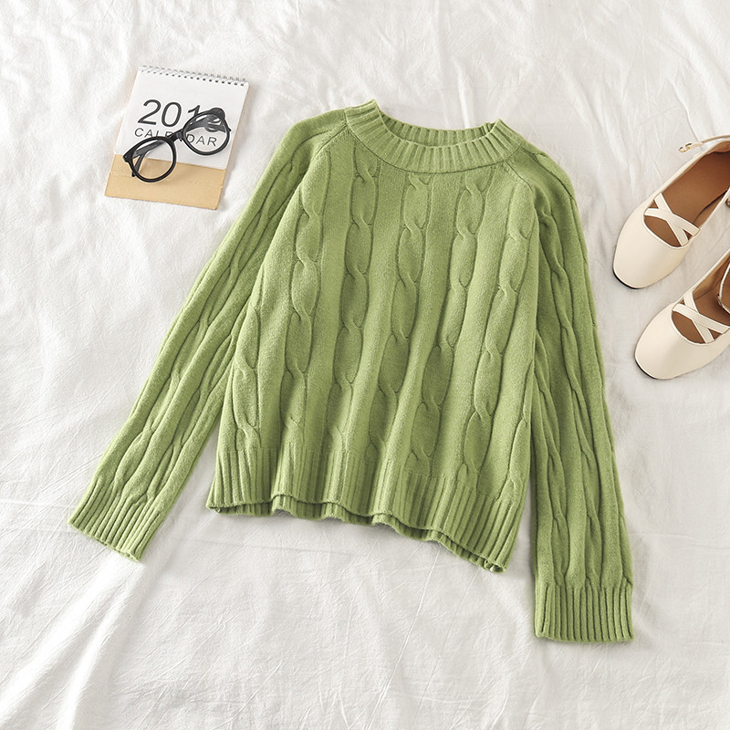 Pulover casual dama cu decolteu O in trei culori