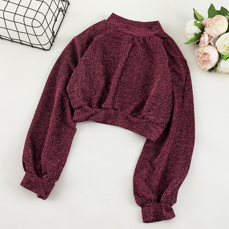 Καθημερινή γυναικεία μπλούζα πολύχρωμη  με O-λαιμόκοψη