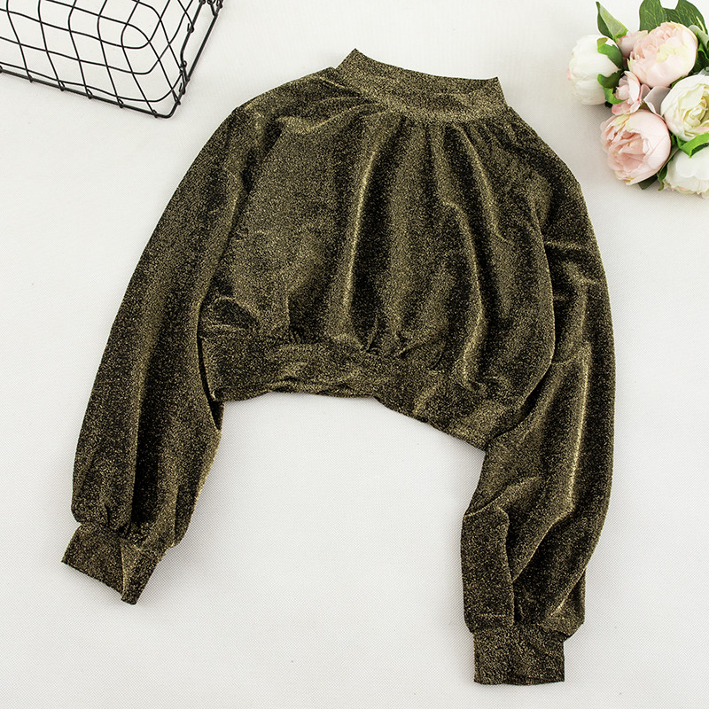 Καθημερινή γυναικεία μπλούζα πολύχρωμη  με O-λαιμόκοψη