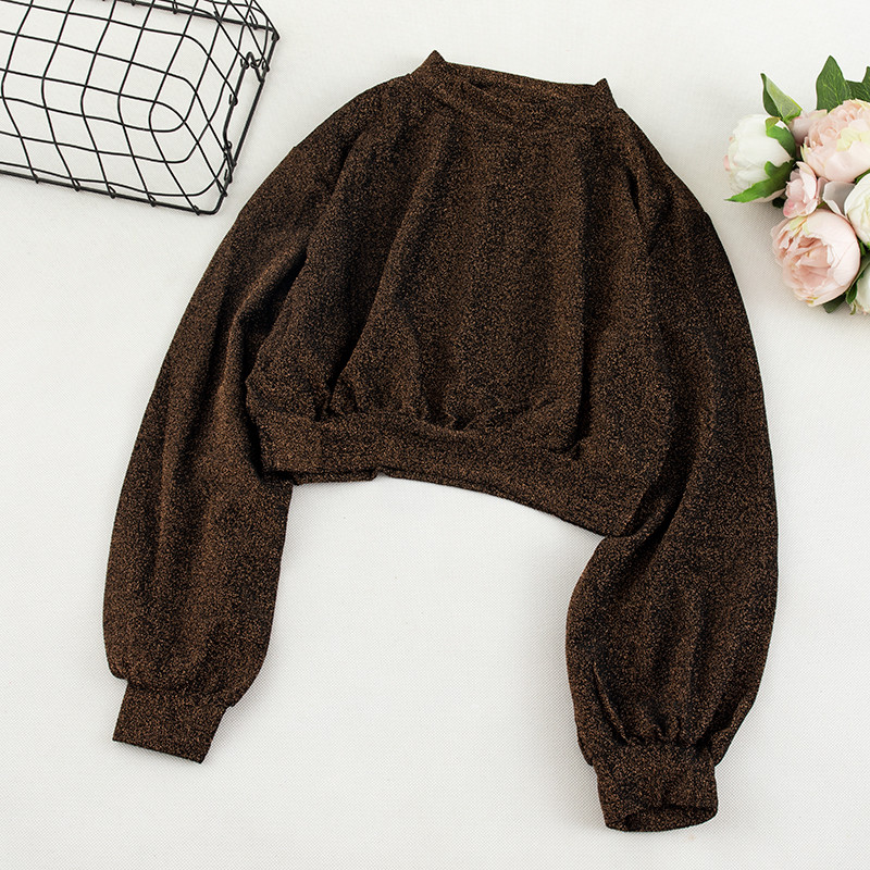 Καθημερινή γυναικεία μπλούζα πολύχρωμη  με O-λαιμόκοψη