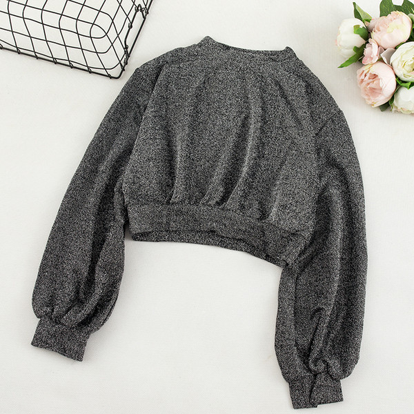 Καθημερινή γυναικεία μπλούζα πολύχρωμη  με O-λαιμόκοψη