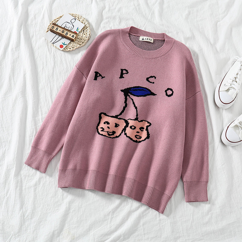 Női kötött pulóver három színben