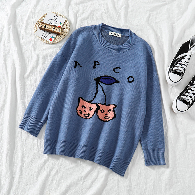 Női kötött pulóver három színben