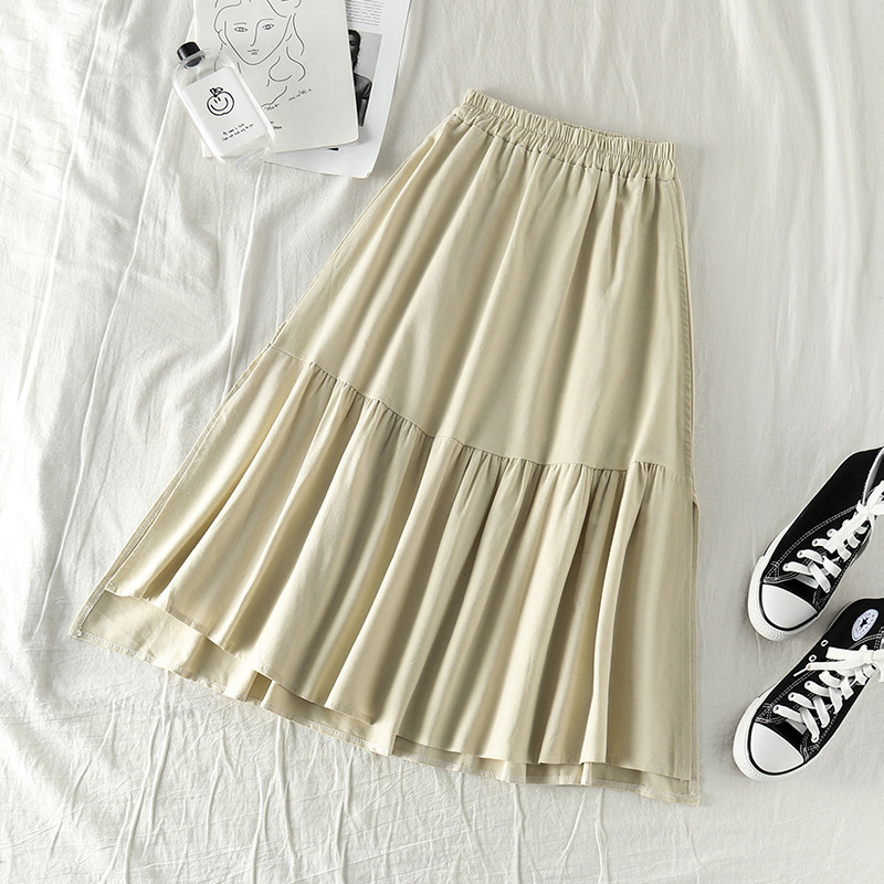 Női szoknya gumírozással három színben