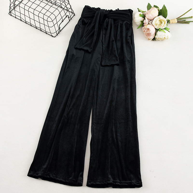 Modern női bársony nadrág két színben