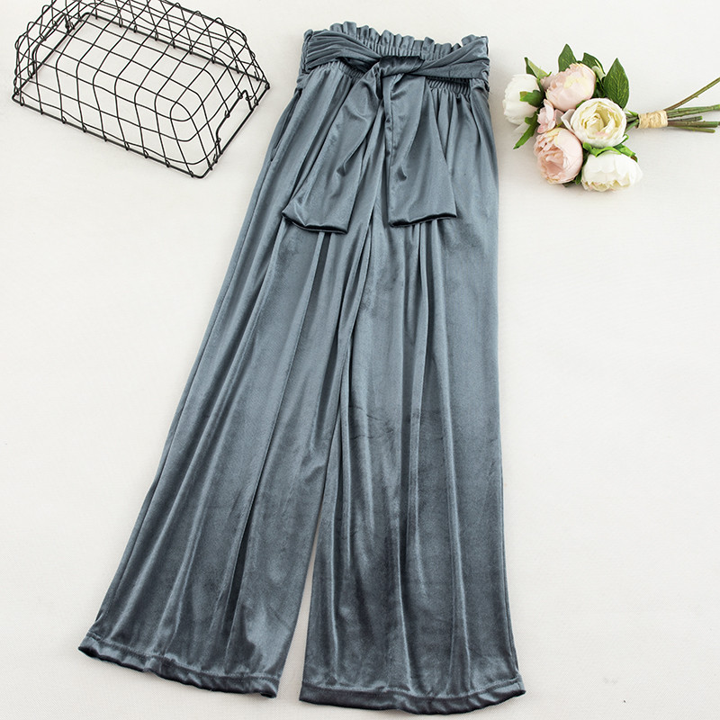 Modern női bársony nadrág két színben