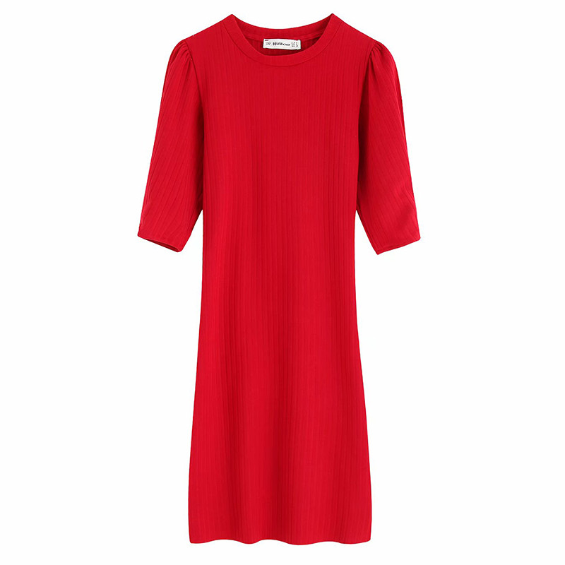 Γυναικείο φόρεμα με κοντό μανίκι σε τρία χρώματα