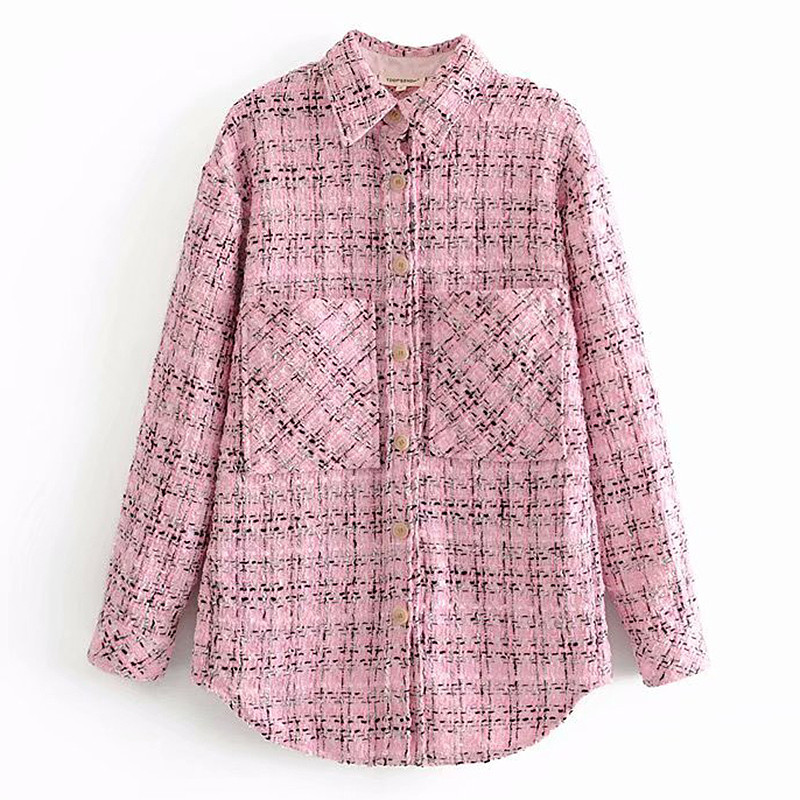 Cămașă modernă de damă cu guler și buzunare clasice