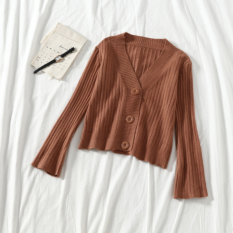 Cardigan dama cu nasturi in trei culori