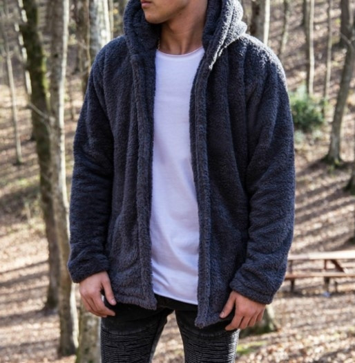 Hanorac modern pentru bărbați cu glugă și buzunar în mai multe culori