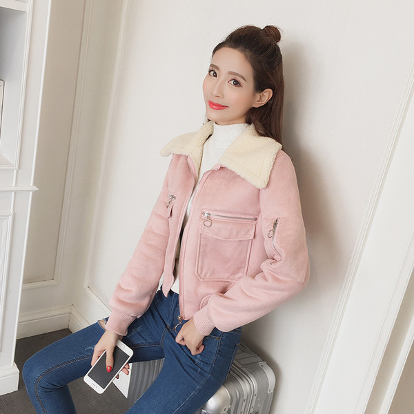 Női alkalmi kabát három színben, zsebekkel