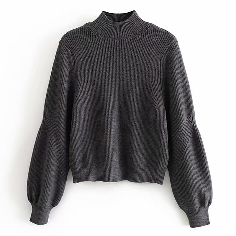 Női alkalmi pulóver polo gallérral több színben