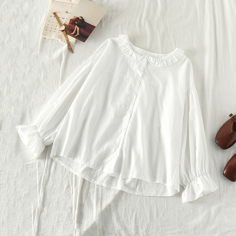 Női ing fehér és bézs színben