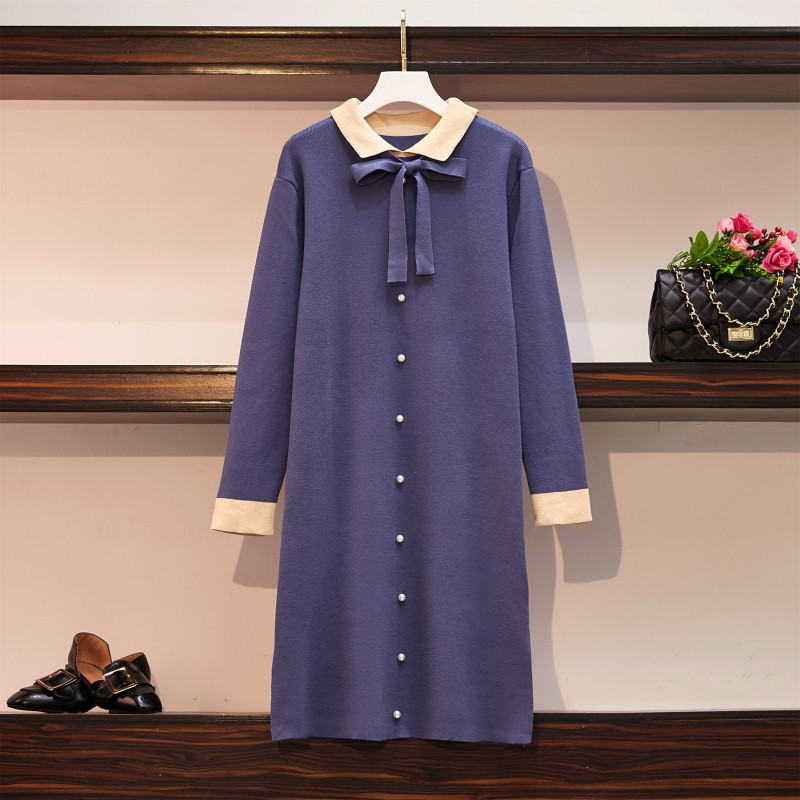 Új modell stílusos női ruha gyöngyökkel több színben