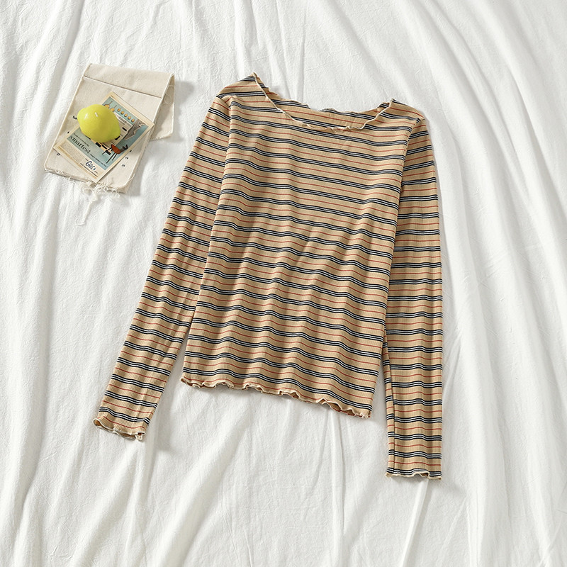 Bluză de damă cu dungi în mai multe culori