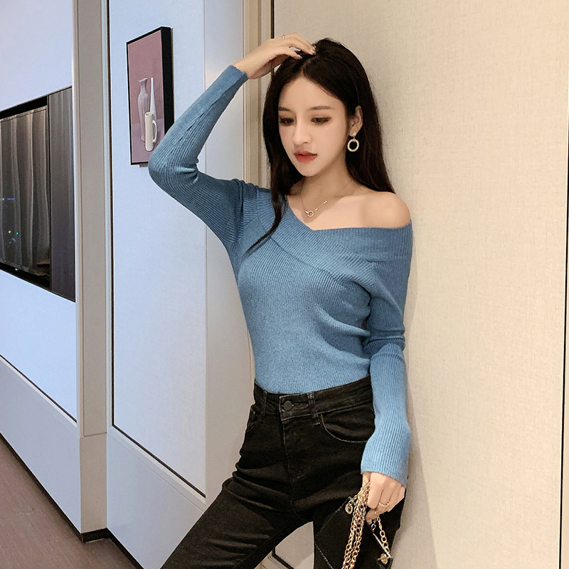 Bluza de dama in mai multe culori cu decolteu in V