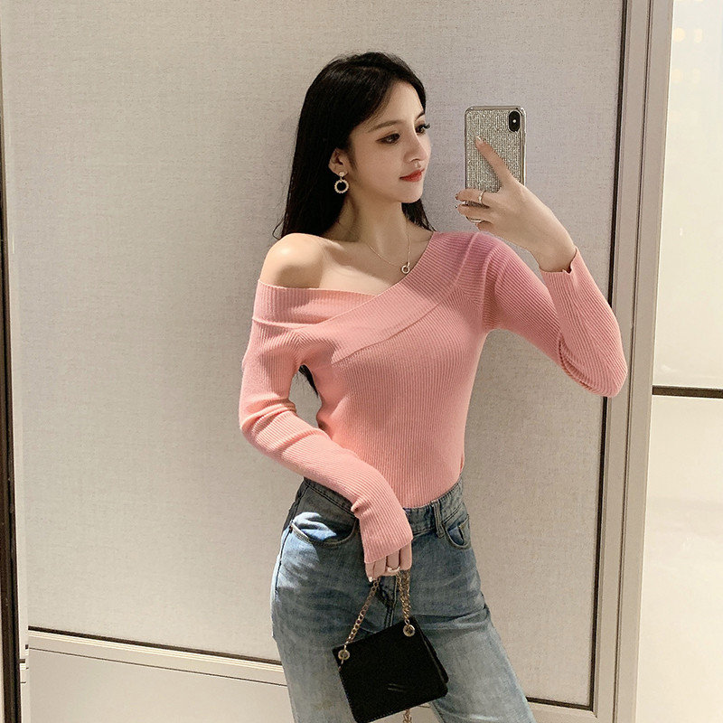 Bluza de dama in mai multe culori cu decolteu in V